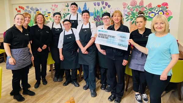 Perrywood Tiptree’s Coffee Shop & Restaurant Team Raise £7,000 to Purchase Ultrasound Machine for Colchester Hospital
