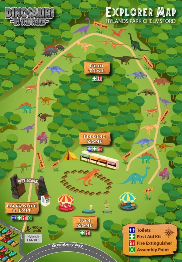 Dinosaurs in the Park Essex Tourist Guide
