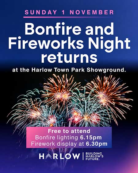 Harlow Free Bonfire and Fireworks Night 2026