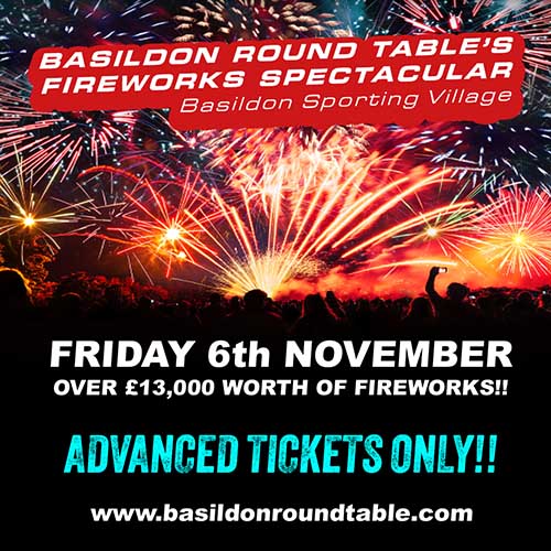 Basildon Round Table Fireworks Spectacular 2026