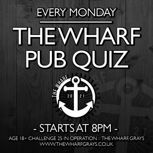 Monday Pub Quiz at The Wharf