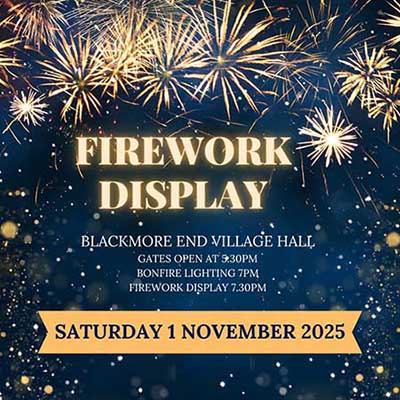 Blackmore End Fireworks Display 2025