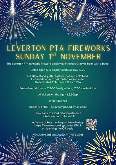 Leverton PTA Fireworks Display by Firework Crazy