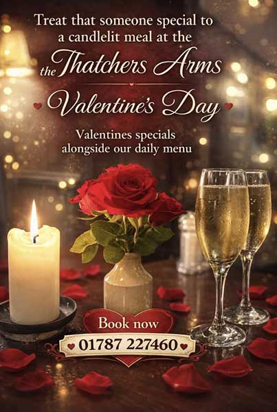 Valentine's at the Thatcher’s Arms