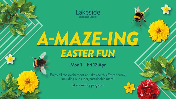Lakeside puts on Essex’s First Ever Recycled Maze and Sustainable Spring Experience