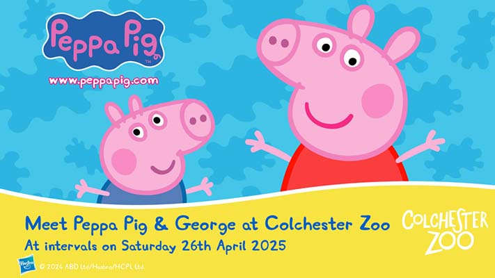 Visit Peppa Pig and George at Colchester Zoo