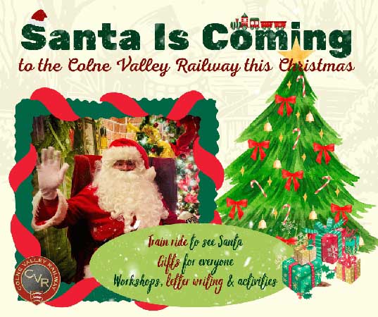 Visit Santa with a Christmas Train Ride