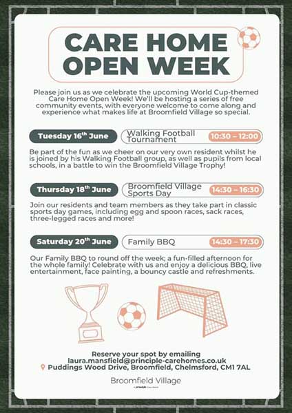 Care Home Open Week