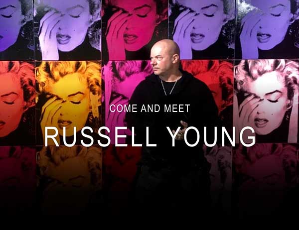 Come and meet artist Russell Young